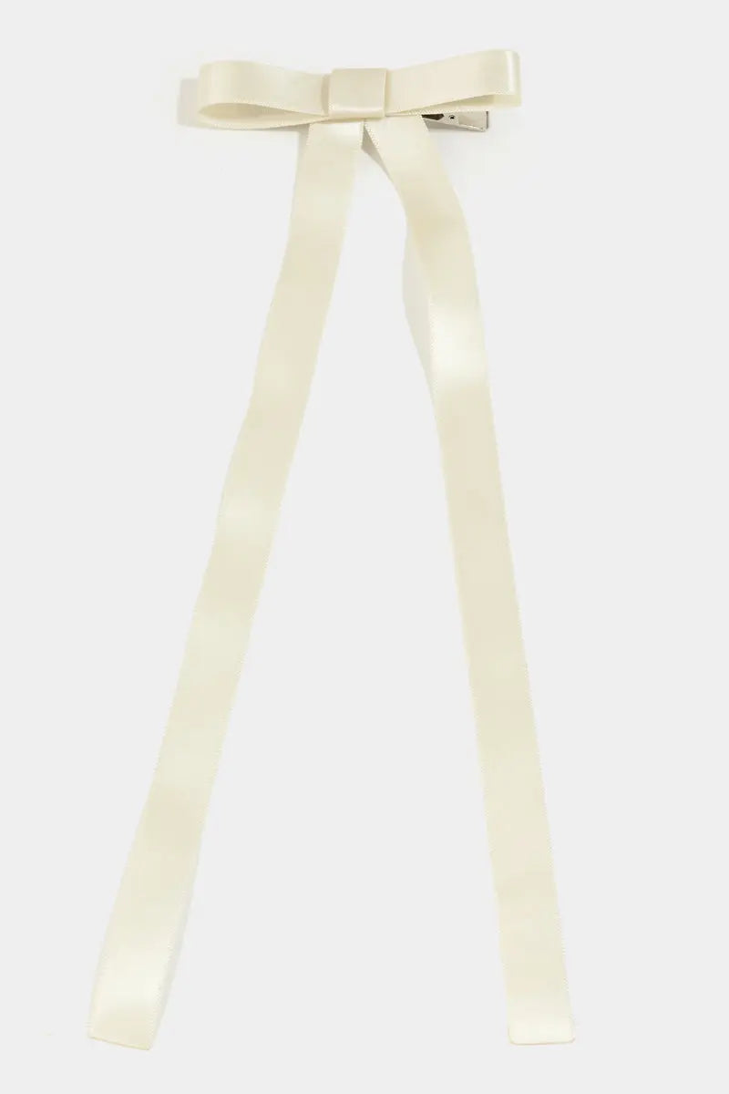Fame Ribbon Clip – Long Tail Bow Hair Accessory FAME ACCESSORIES