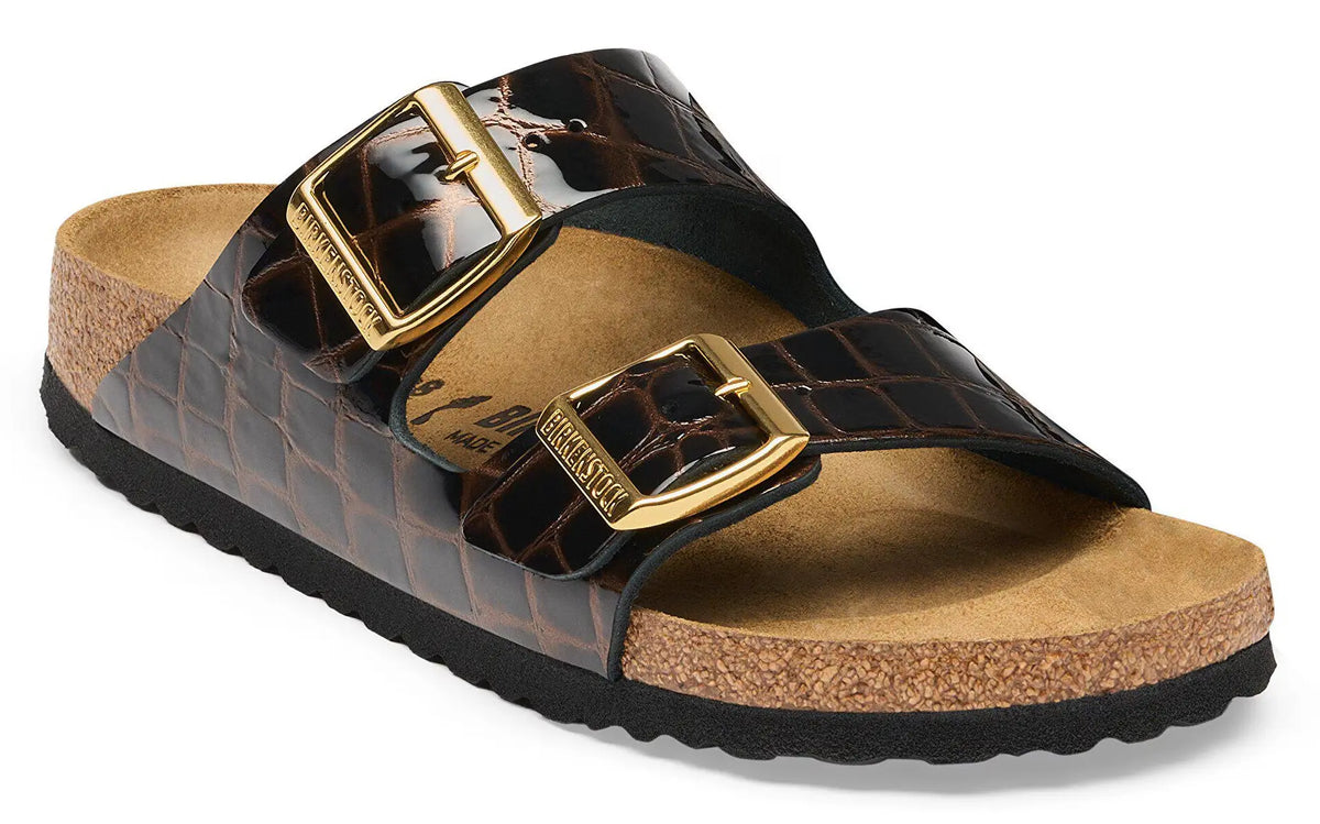 Women's Birkenstock Arizona Animal Leather – Two-Strap Sandals BIRKENSTOCK