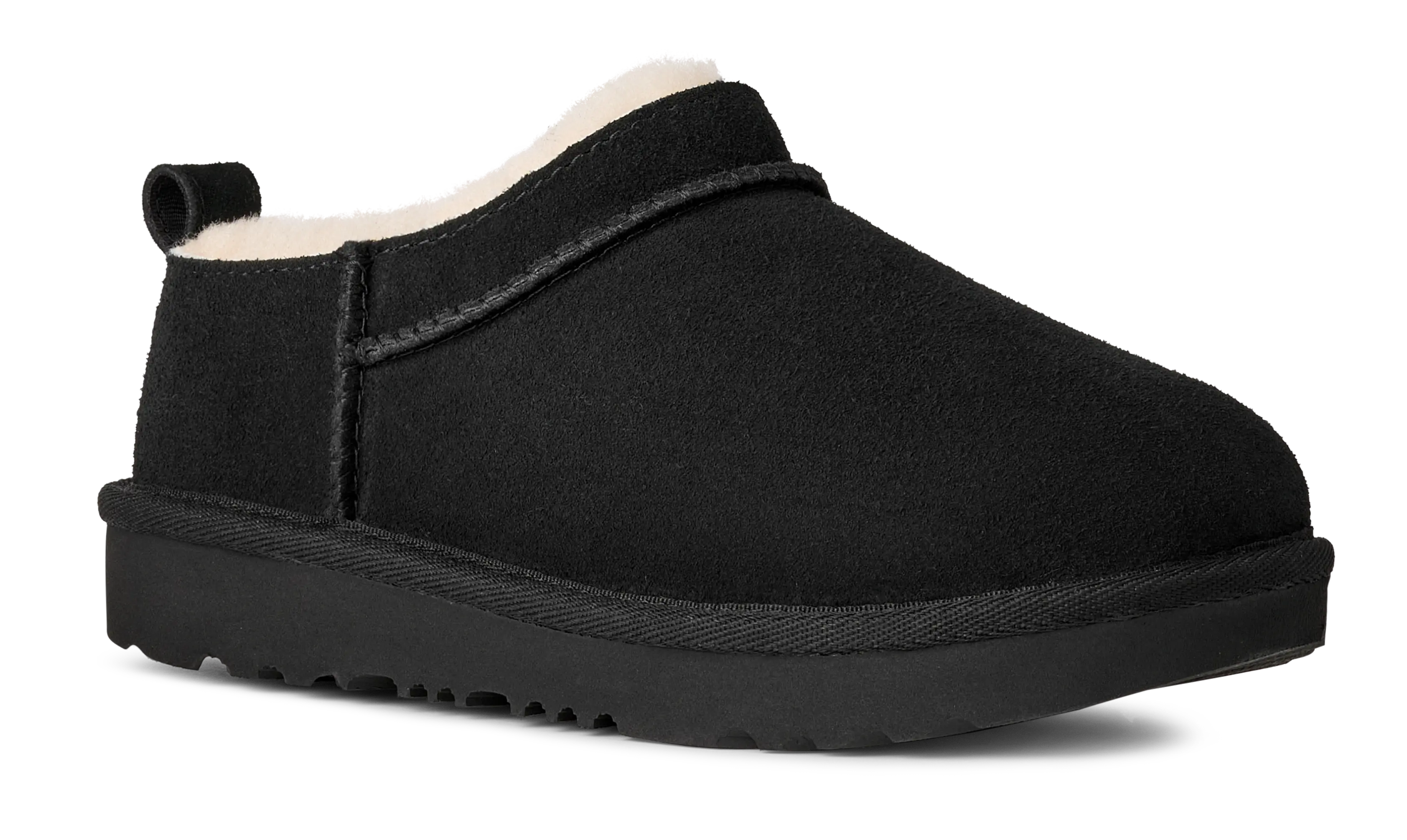 Kid’s UGG Classic Micro – Low-Profile Sheepskin Boots with Cozy Lining BLACK / 13 UGG