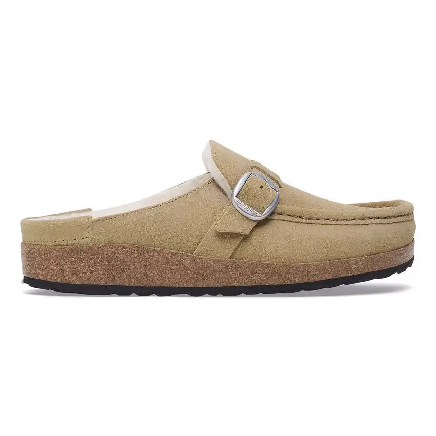 Birkenstock Buckley Shearling – Suede Clog with Genuine Shearling Lining BIRKENSTOCK