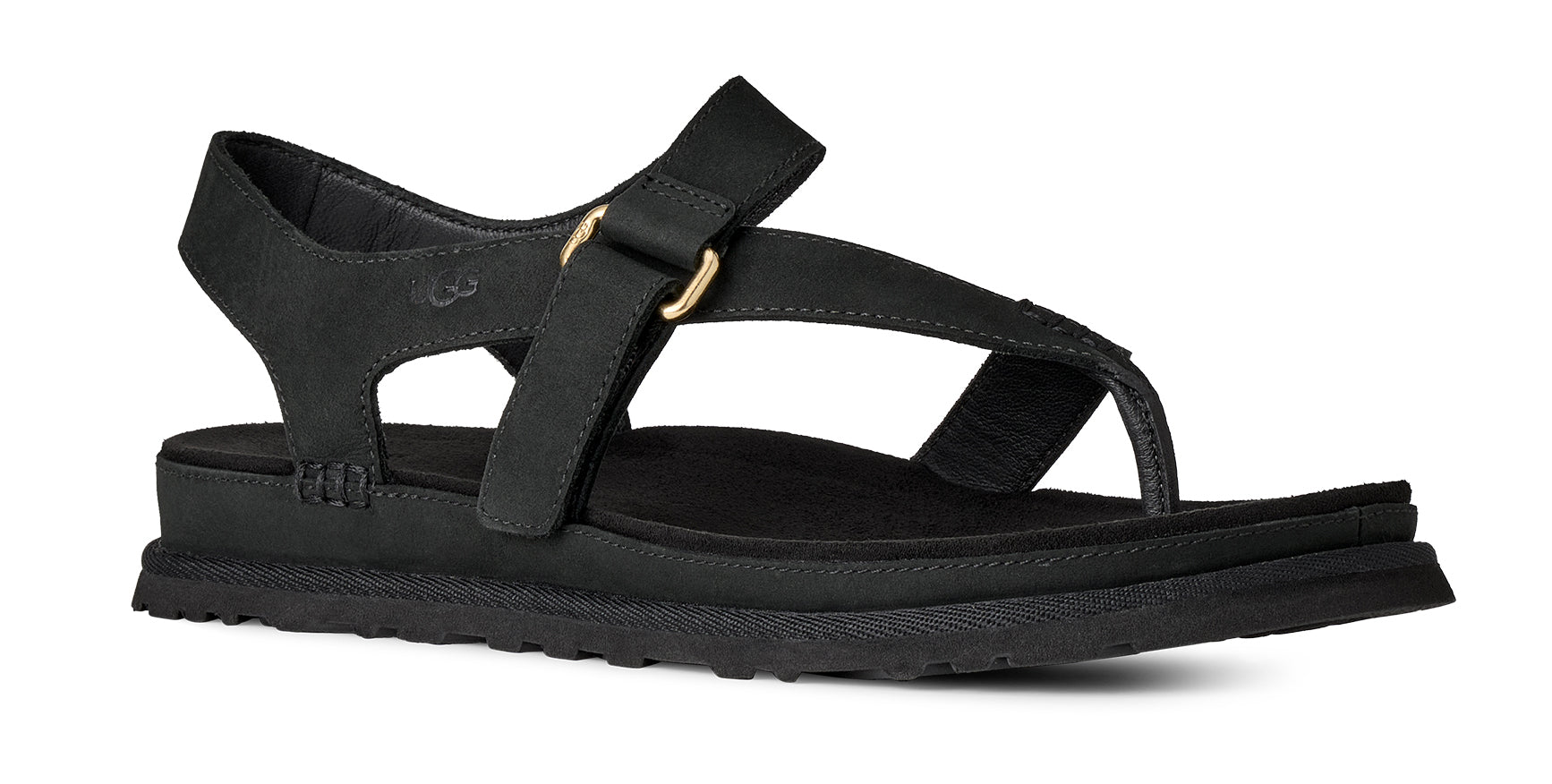 Women's UGG GoldenGaze Toe Post – Leather Strappy Adjustable Sandals UGG