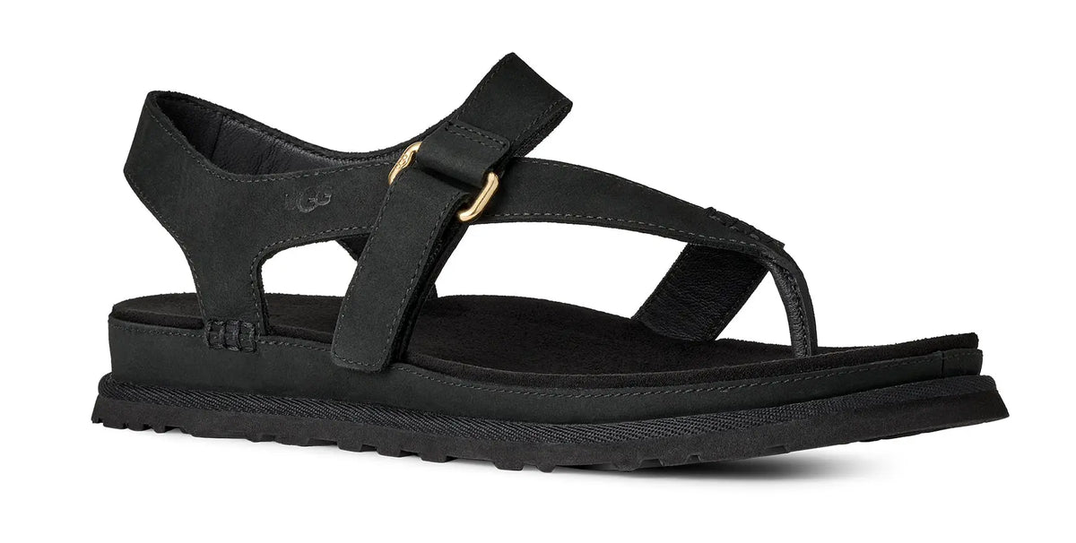Women's UGG GoldenGaze Toe Post – Leather Strappy Adjustable Sandals UGG