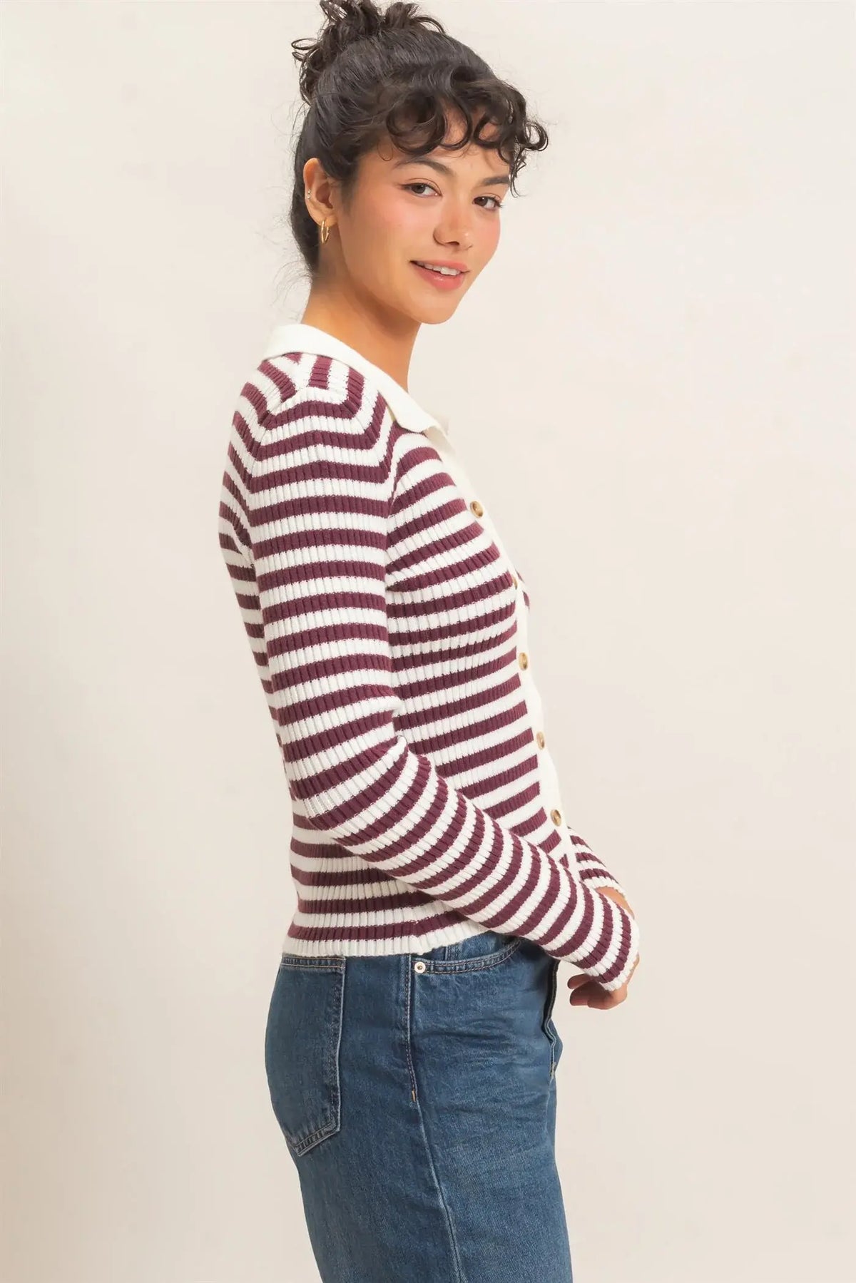 Hyfive Main Street Polo Top – Classic Stripe Polo with a Modern Fit Product variant