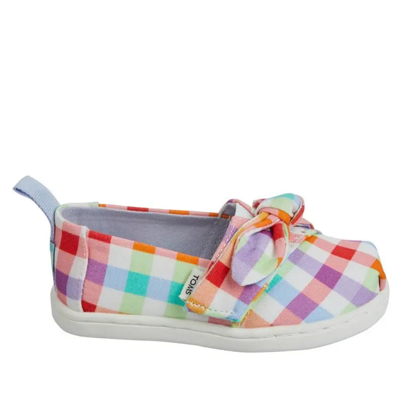 Kid's Alpargata Plaid Bow (Tiny) Check for local delivery - Joy-Per's Shoes