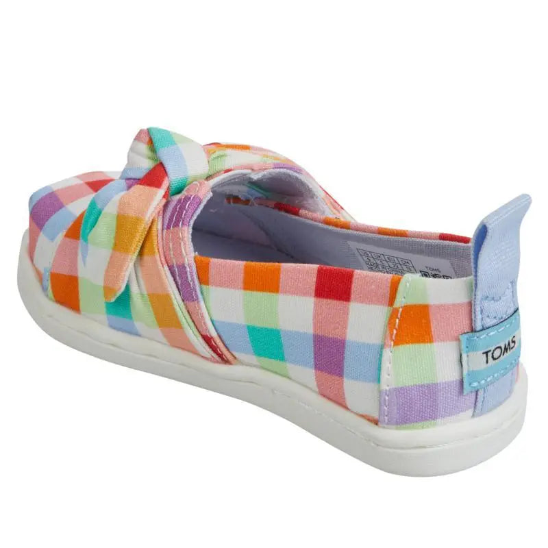 Kid's Alpargata Plaid Bow (Tiny) Check for local delivery - Joy-Per's Shoes