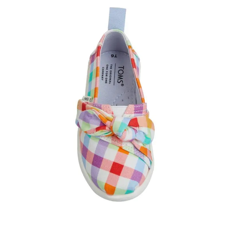 Kid's Alpargata Plaid Bow (Tiny) Check for local delivery - Joy-Per's Shoes