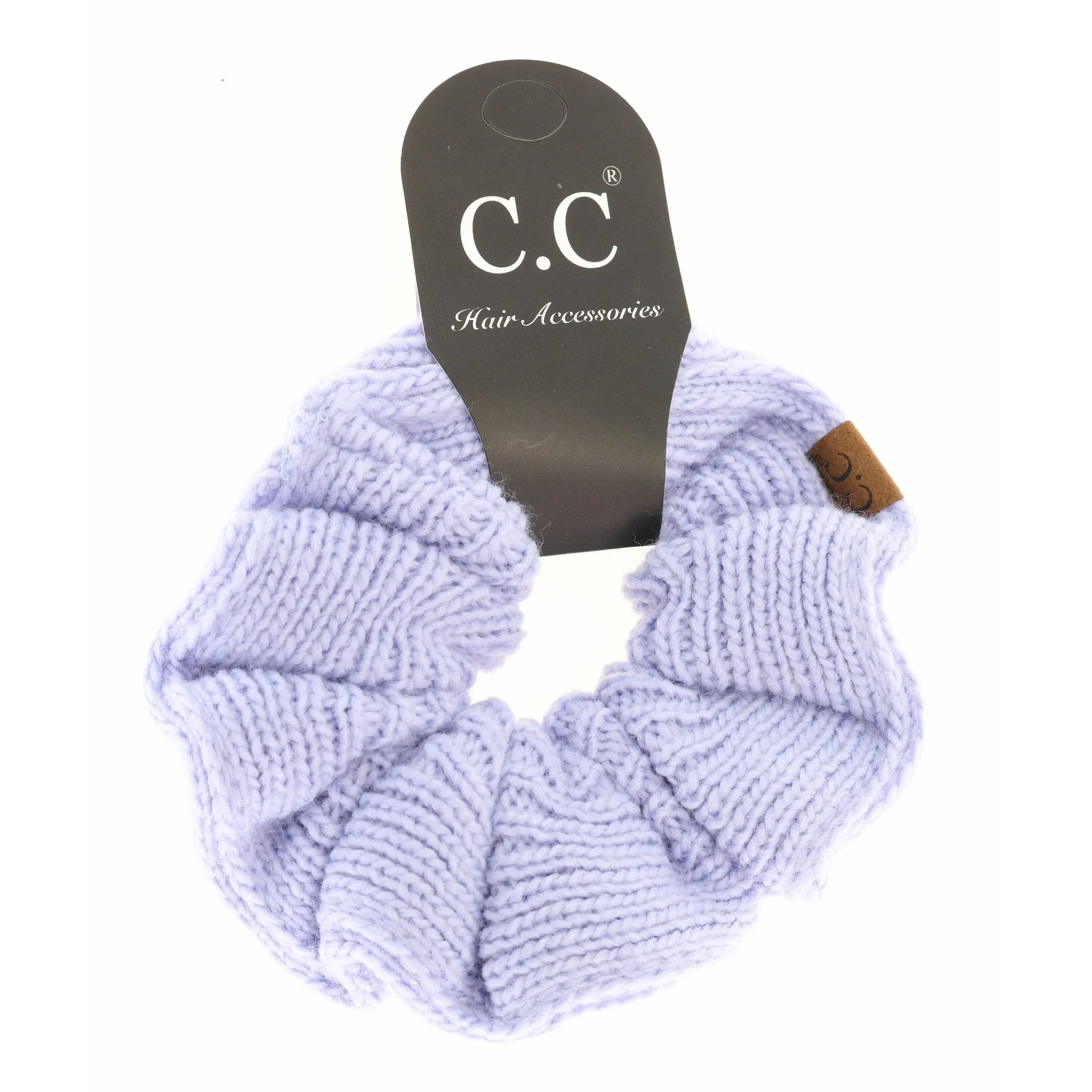 Women’s Solid Knit Ponytail CC Scrunchie – Soft & Stylish Hair Accessory