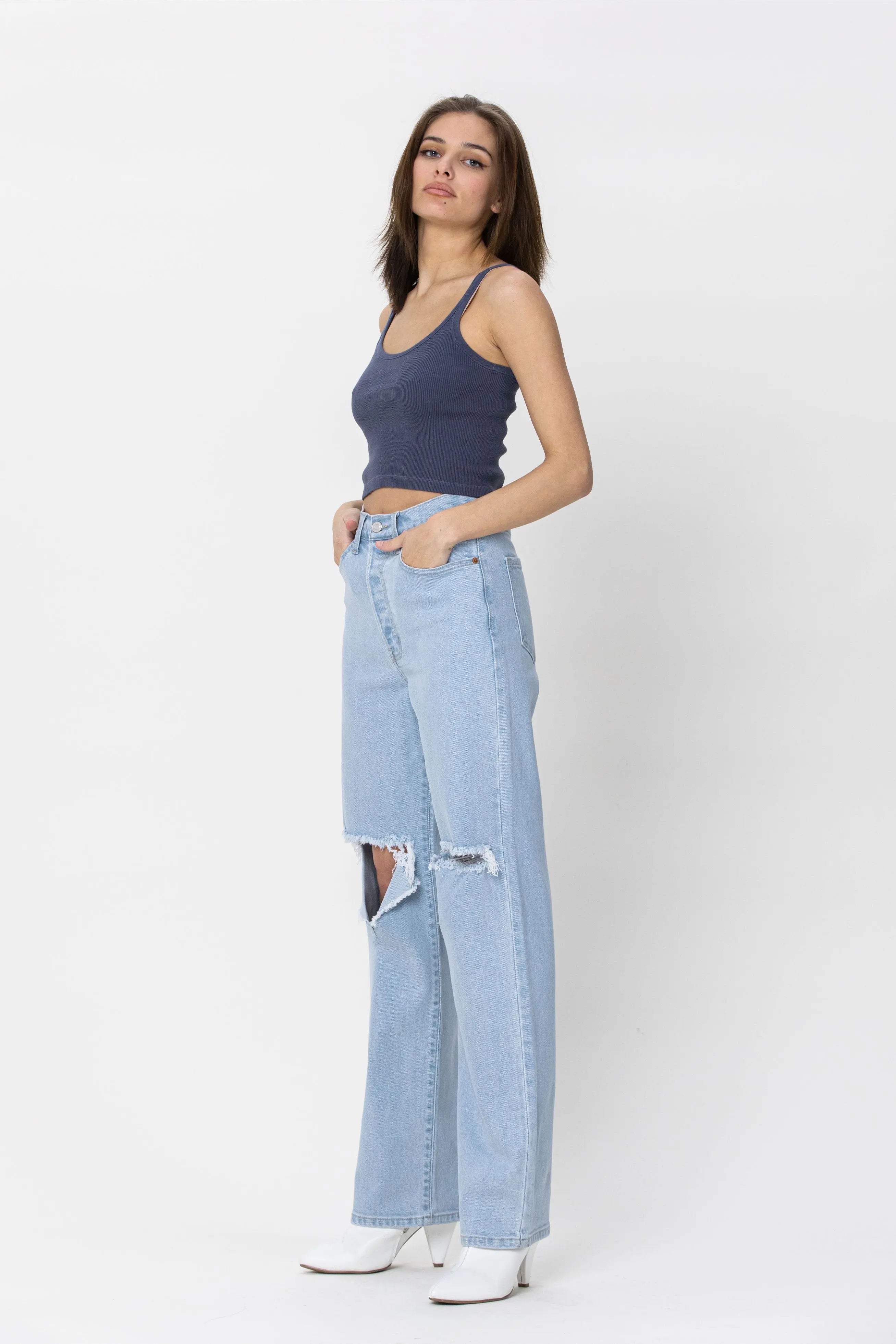 Cello Jeans Super High Rise Destroy Dad Jean – Effortlessly Cool, Comfortably Chic