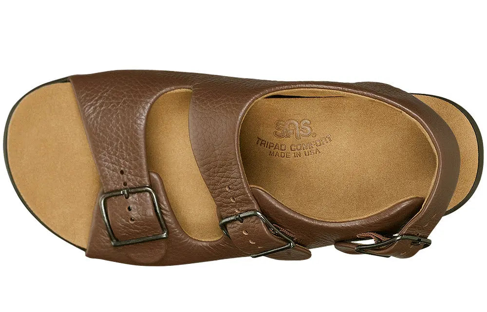 Women’s SAS Relaxed – Adjustable Leather Sandal with Soft Cushioning