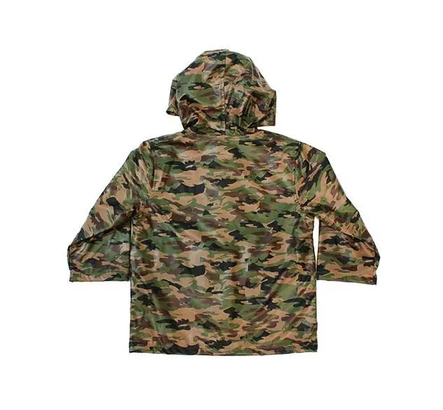 Kids’ Washington Shoe Camo Rain Coat – Waterproof Jacket for Rainy Adventures
