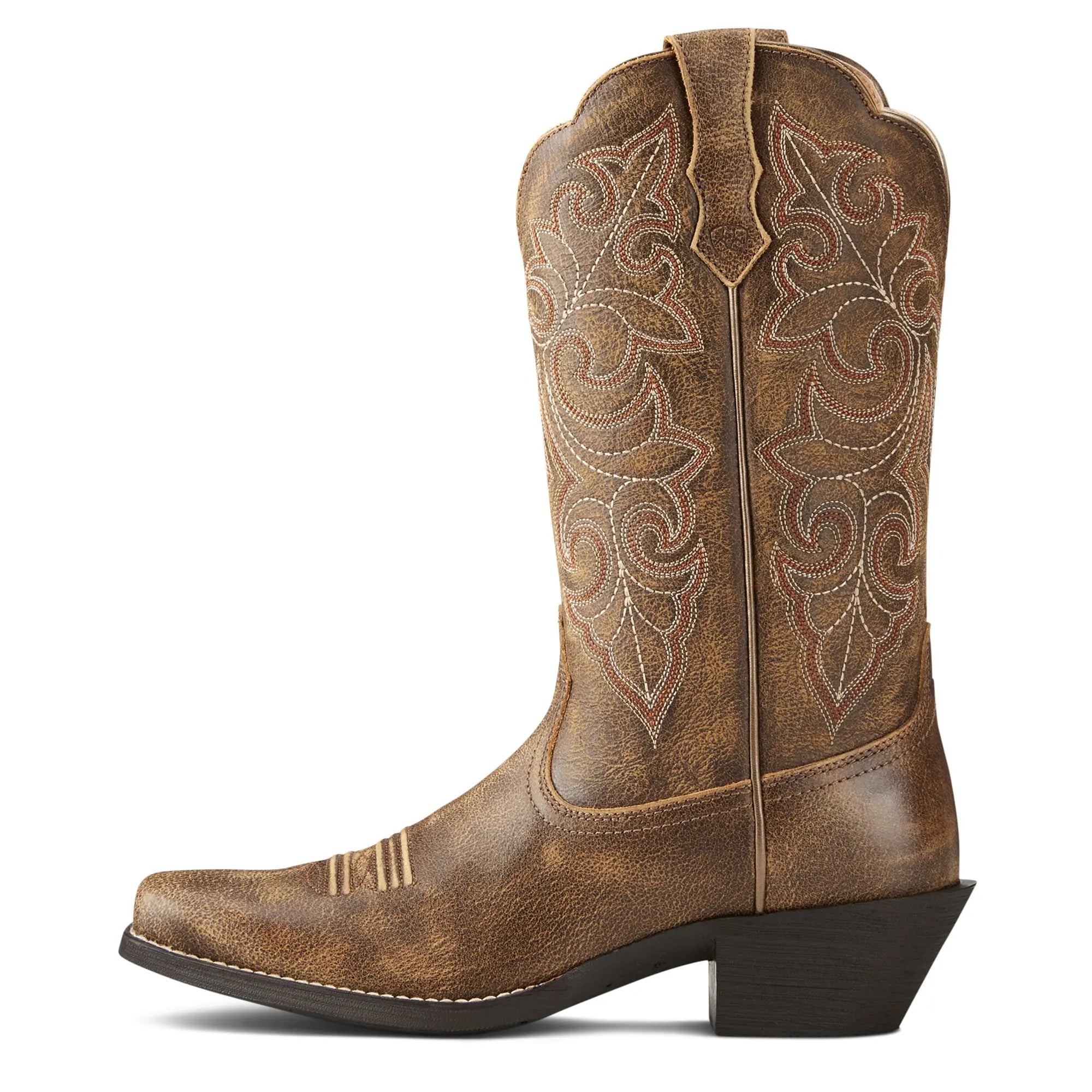 Women's Round Up Square Toe Western Boot – Timeless Western Elegance
