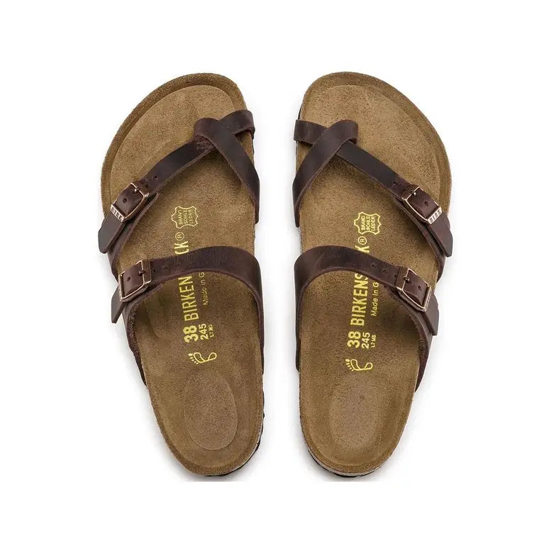 Women’s Birkenstock Mayari Oiled Leather – Elegant Sandal with Supportive Comfort