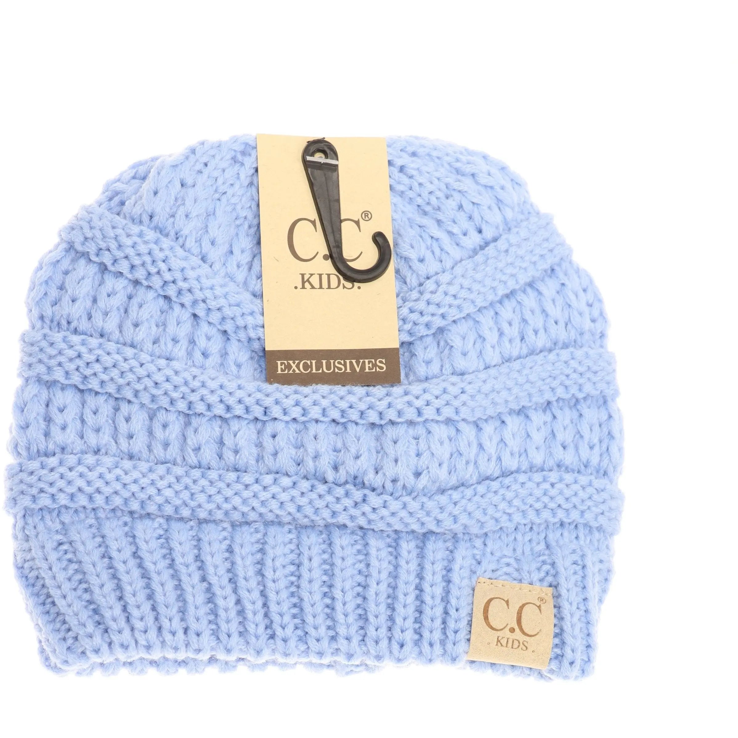 Kids' Solid CC Beanie – Cozy & Trendy Cold-Weather Essential