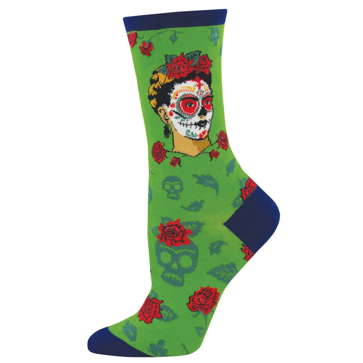 Women’s Dia De Los Frida Socks – Artistic & Bold Tribute