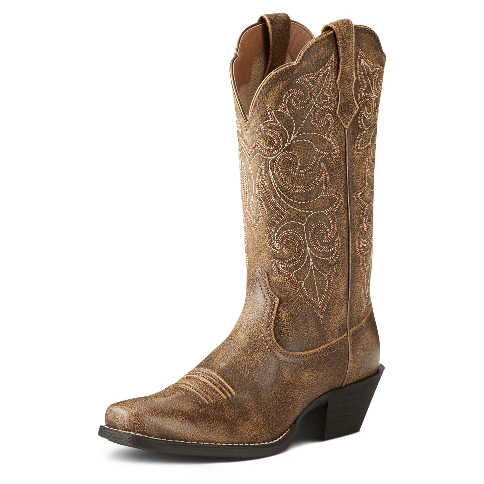 Women's Round Up Square Toe Western Boot – Timeless Western Elegance