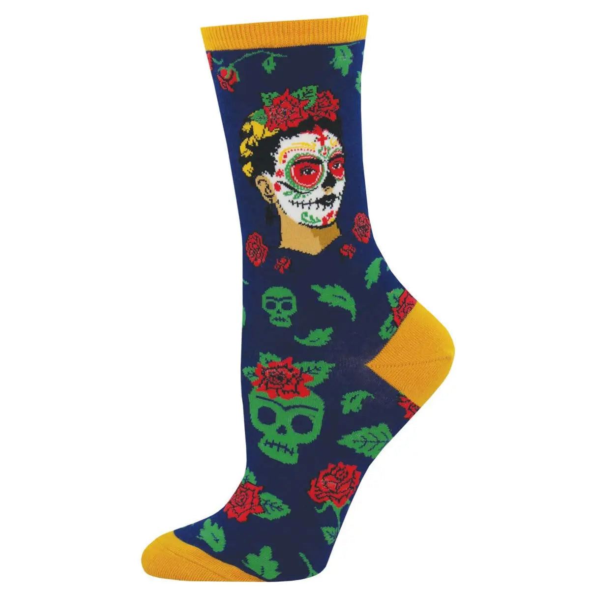Women’s Dia De Los Frida Socks – Artistic & Bold Tribute