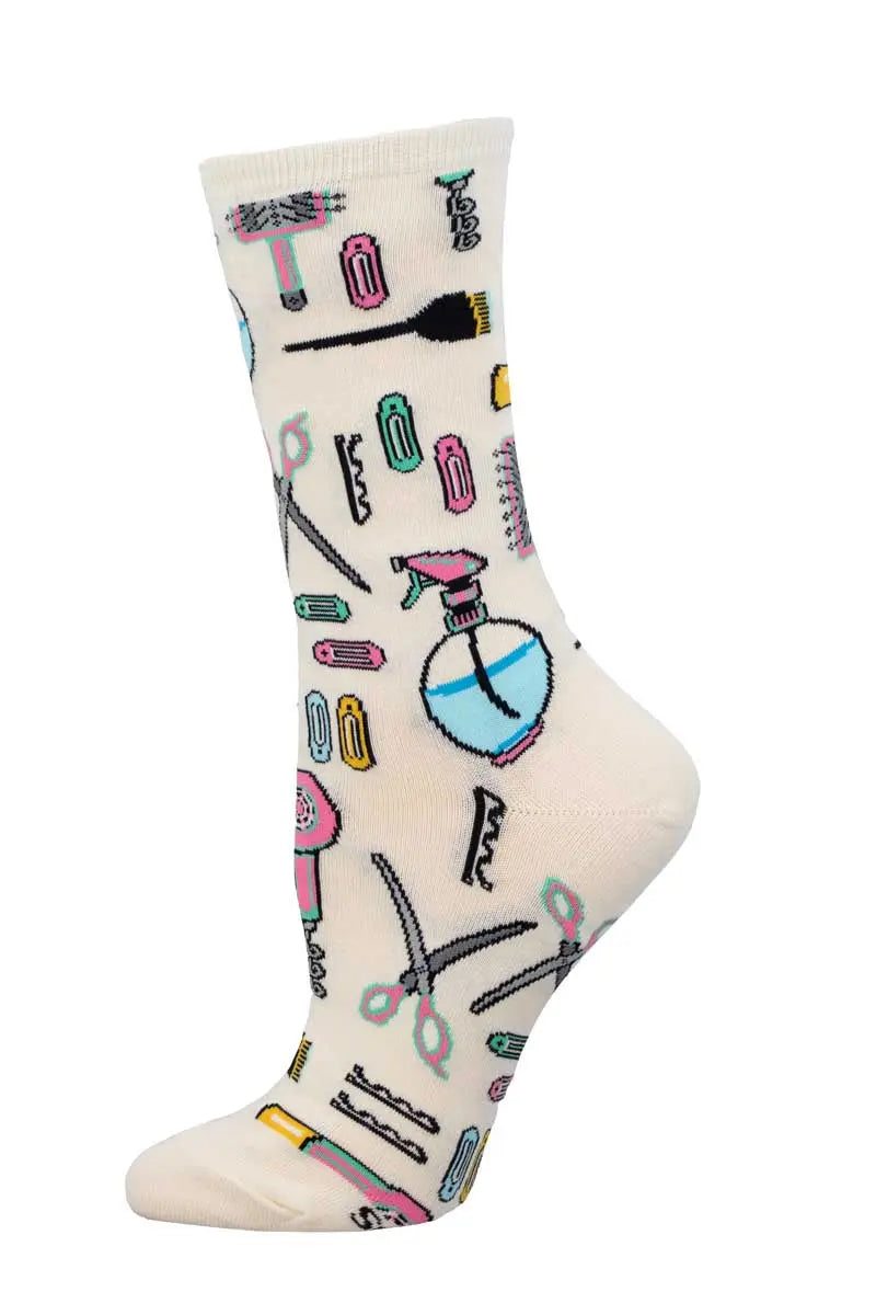 Women's Socksmith Hair Salon Socks – Cute Socks for Hairstylists & Beauty Lovers    SOCK SMITH