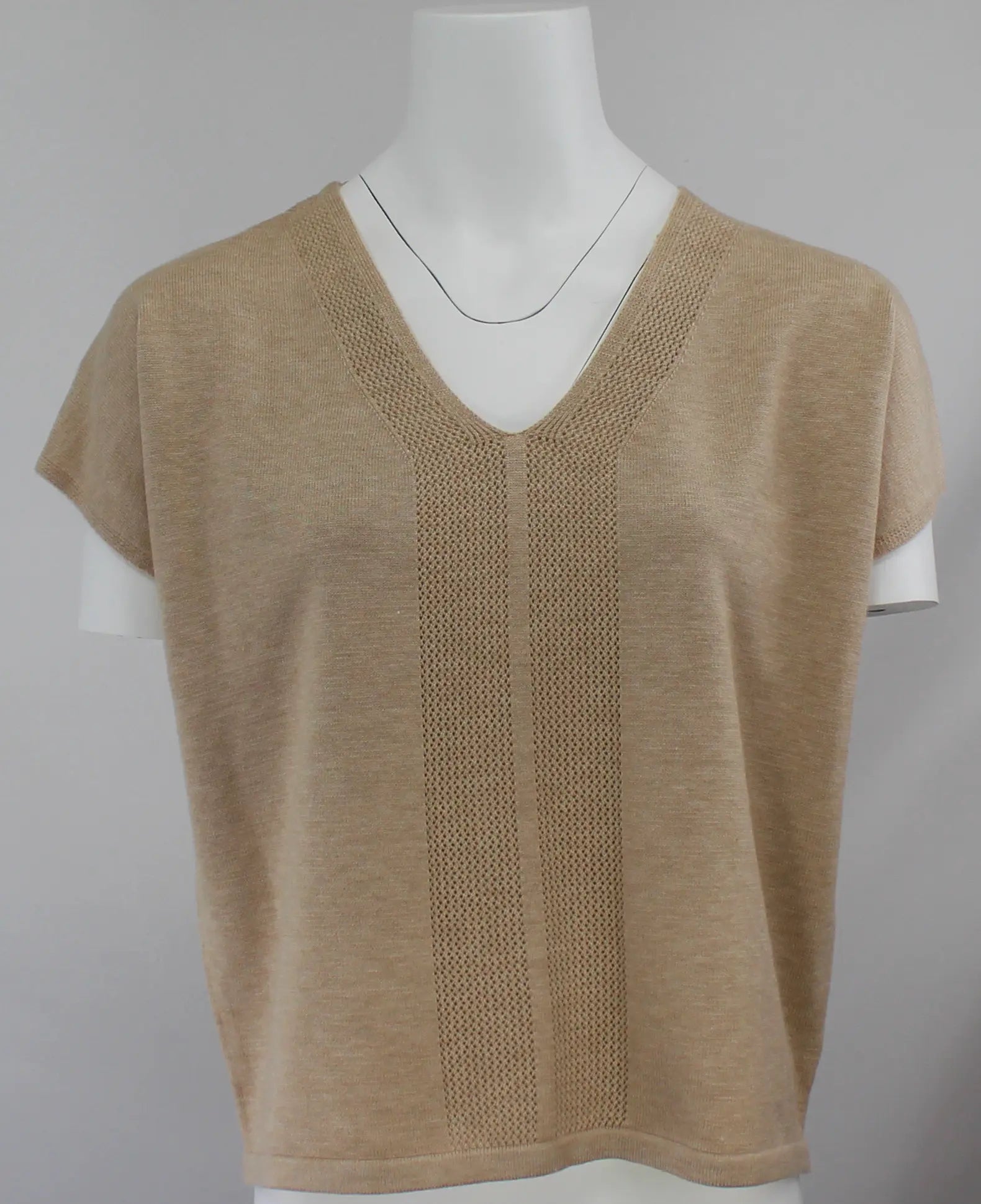 Keren Hart Venice Dreams Knit Top – Soft, Lightweight & Elegant  SAND-XL  KEREN HART