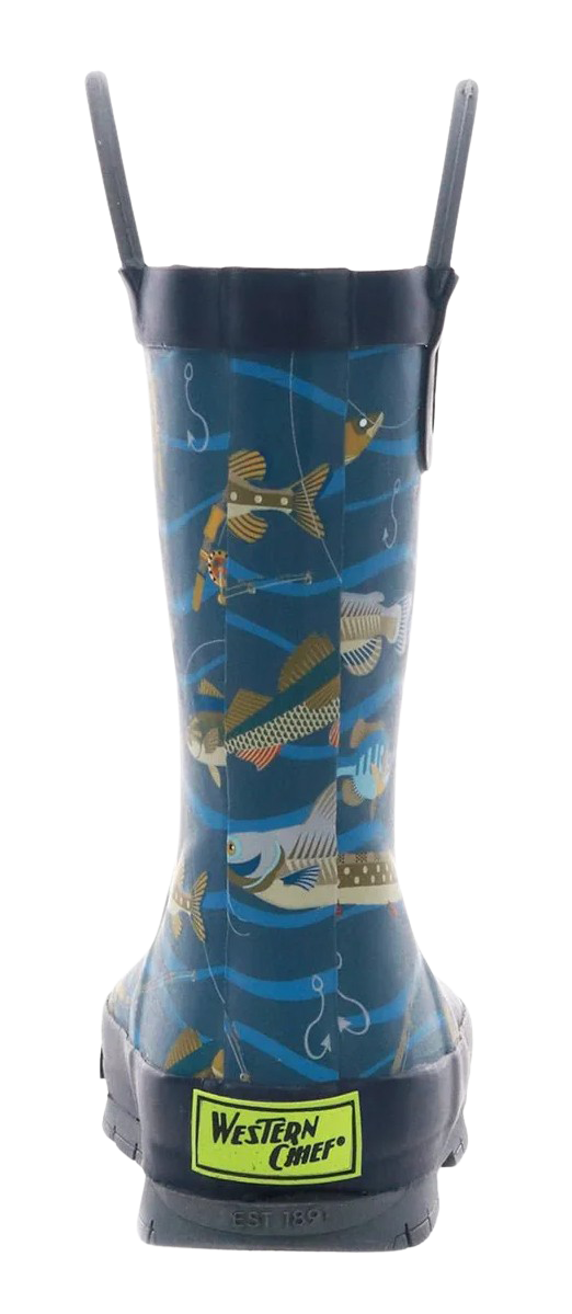 Kids’ Western Chief Gone Fish’n Rain Boots – Ready for Puddle Adventures    WASHINGTON SHOE
