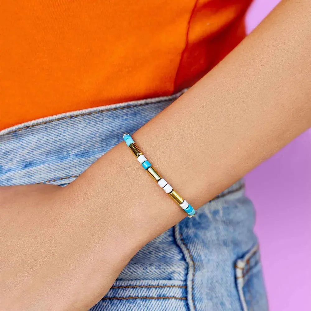Undertow Enamel Bead Charm Bracelet    PURA VIDA BRACELETS