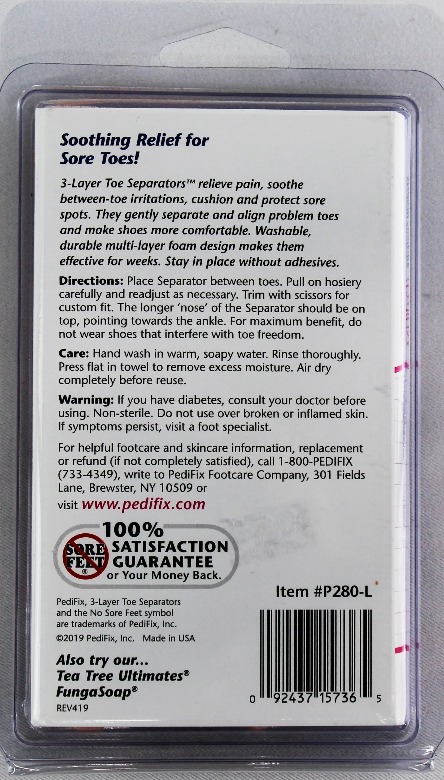 3-Layer Toe Separators PEDIFIX