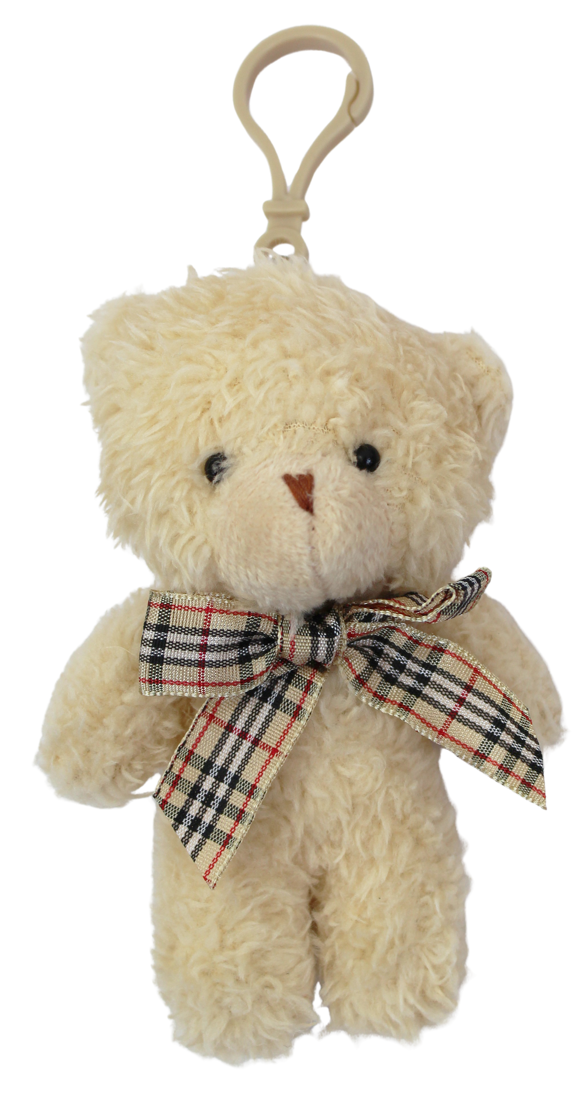 Joia Teddy Bear Keychain – Cute Plush Bag Charm  BEIGE  JOIA TRADING CO.