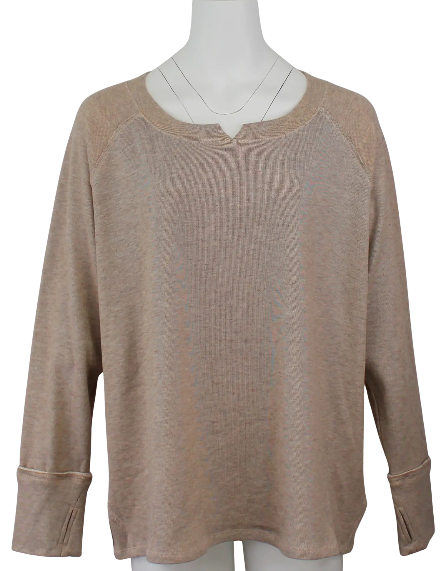 Keren Hart By The Fire Sweater – Cozy Raglan Sleeve Pullover  HEATHER-BROWN-XL  KEREN HART