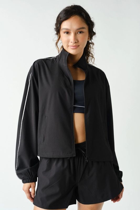 Mono B Breezy Flow Active Jacket – Sporty Zip-Up Jacket