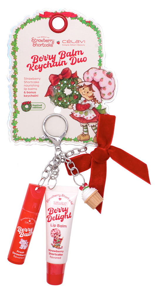 Joia Strawberry Shortcake Lip Gloss Duo – Cute Keychain Gloss Set    JOIA TRADING CO.