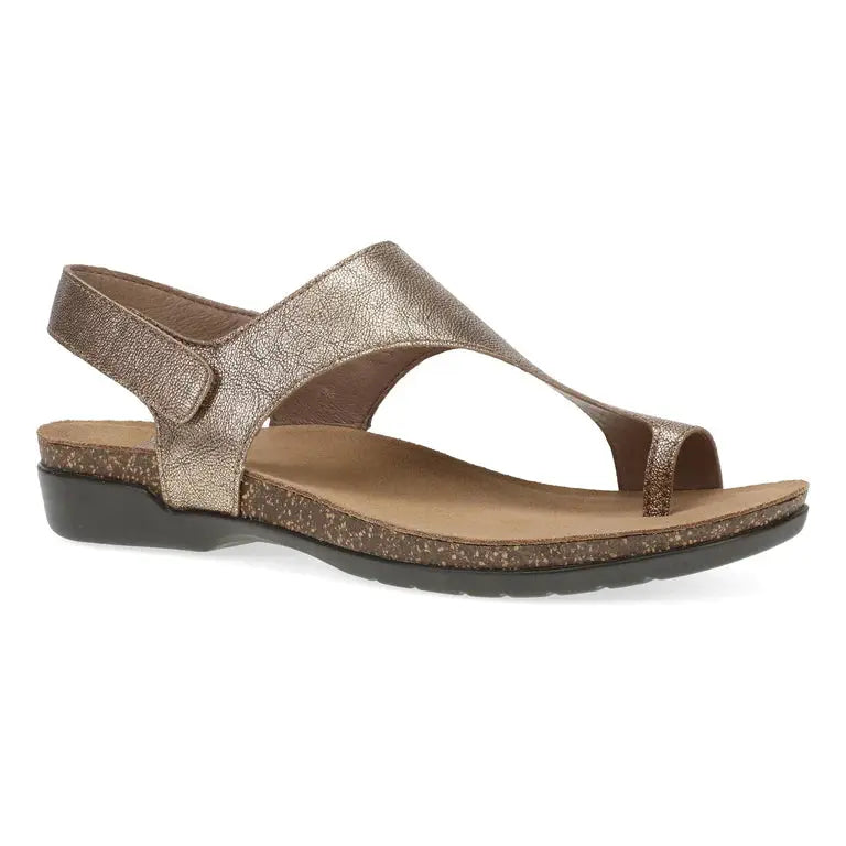 Women's Dansko Reece Waxy Burnished Sandal – Style Meets All-Day Comfort  BRONZE METALLIC / 41  DANSKO