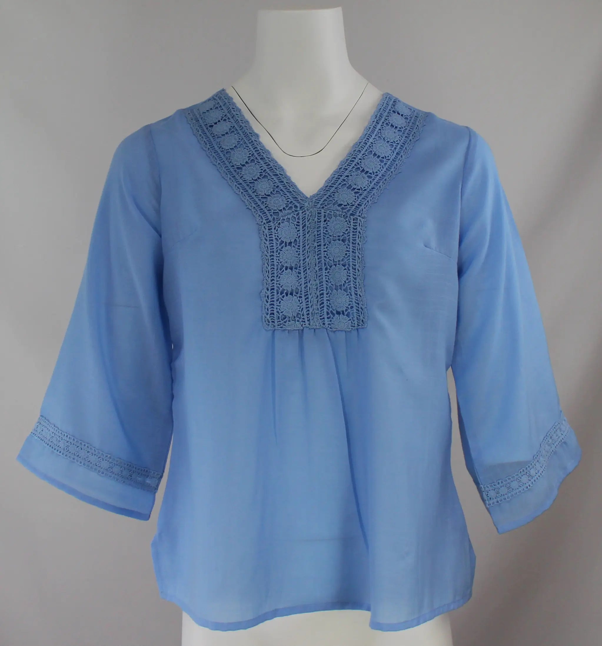 Keren Hart Poppy Knit Top – Feminine, Lightweight & Comfortable  POWDER-BLUE-XL  KEREN HART