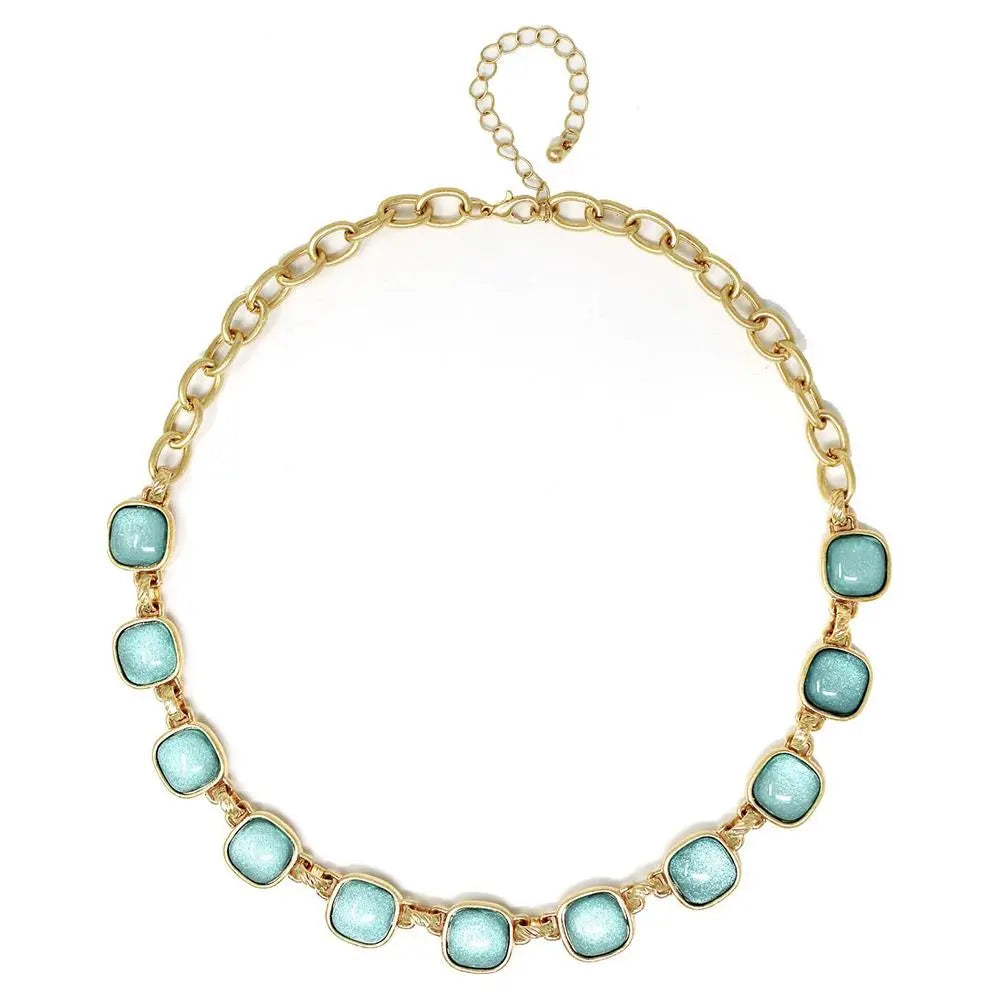 TURQUOISE TIDE NECKLACE    JOIA TRADING CO.