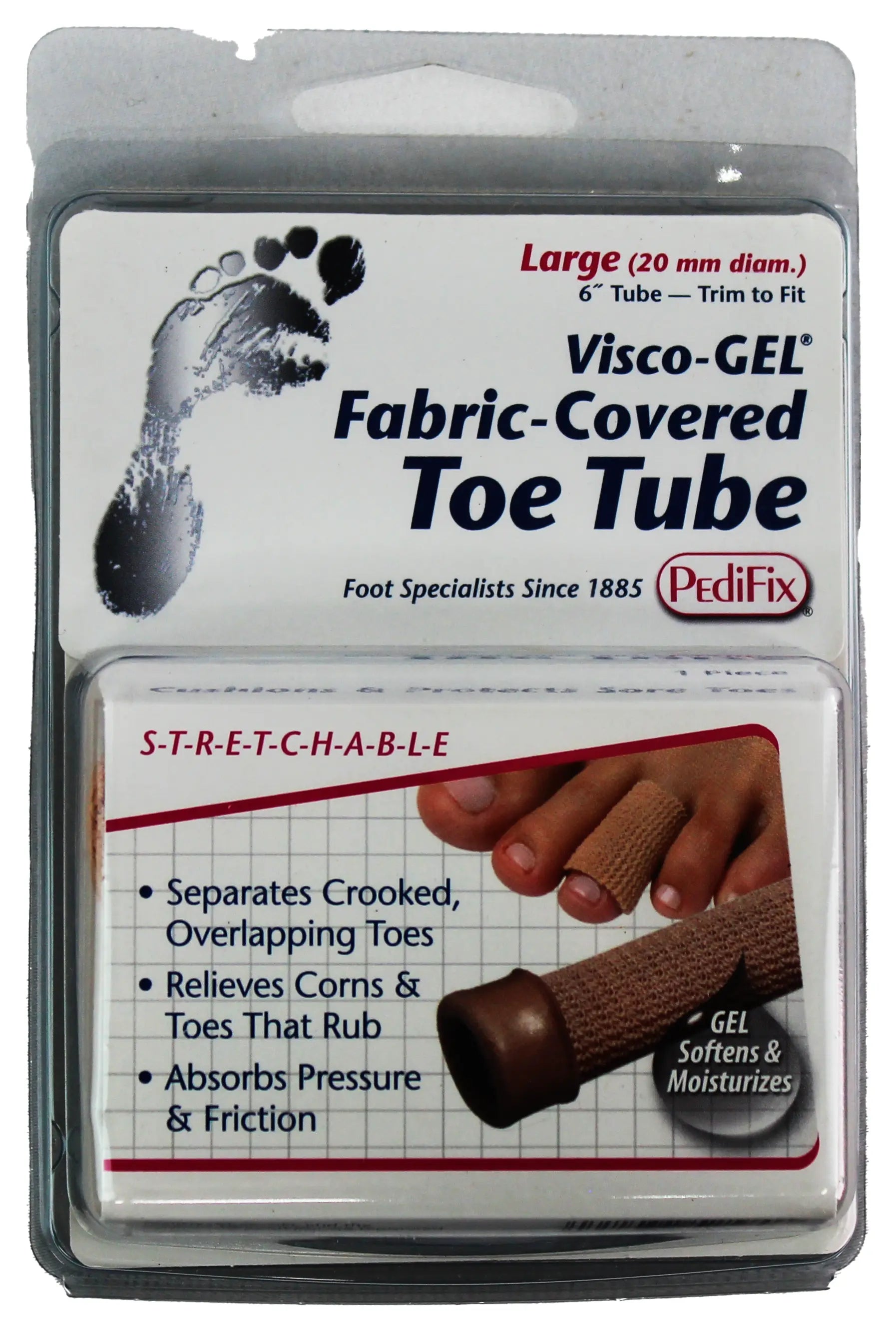 Fabric Toe Tubes  L  PEDIFIX