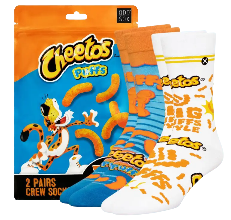 ODD SOX Savory Treat 2 Pack Crew – Crunchy-Inspired Style with a Fun Twist