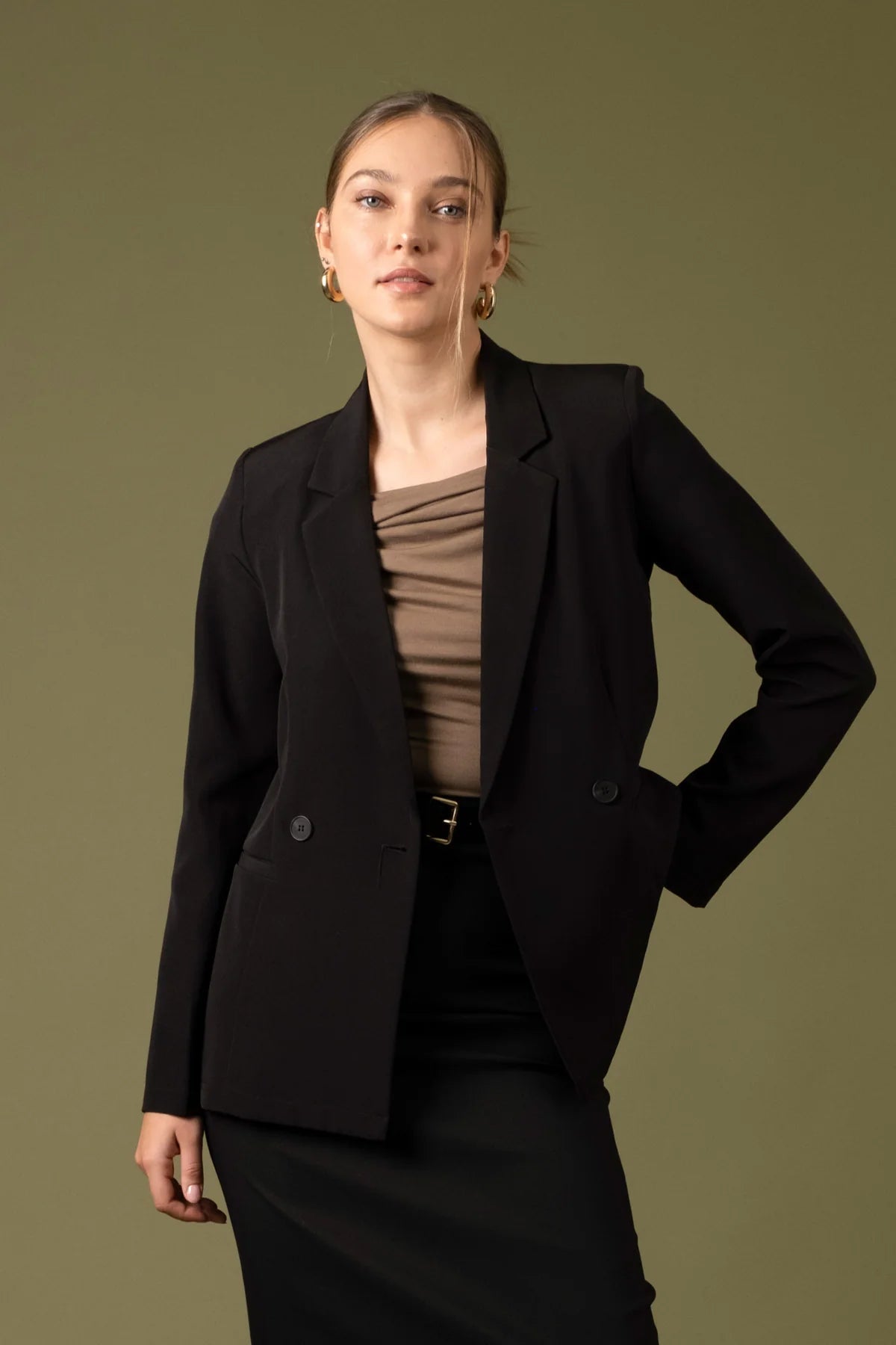 Blu Pepper City Girl Blazer – Chic & Tailored Blazer for Any Occasion    BLU PEPPER