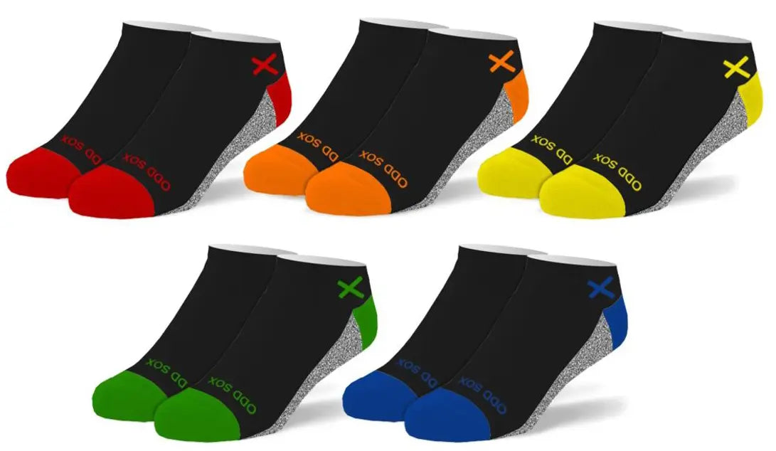 Kid's Odd Sox 3 Block Ankle Socks (5-Pack) – Colorful Everyday Comfort  MULTI / 7-10 YRS  ODD SOX