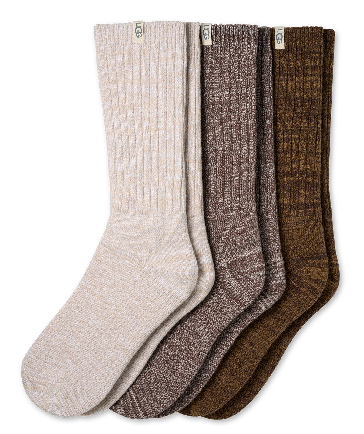 Women’s UGG Rib Knit Slouchy Crew 3 Pack – Cozy Comfort with an Effortless Slouch
