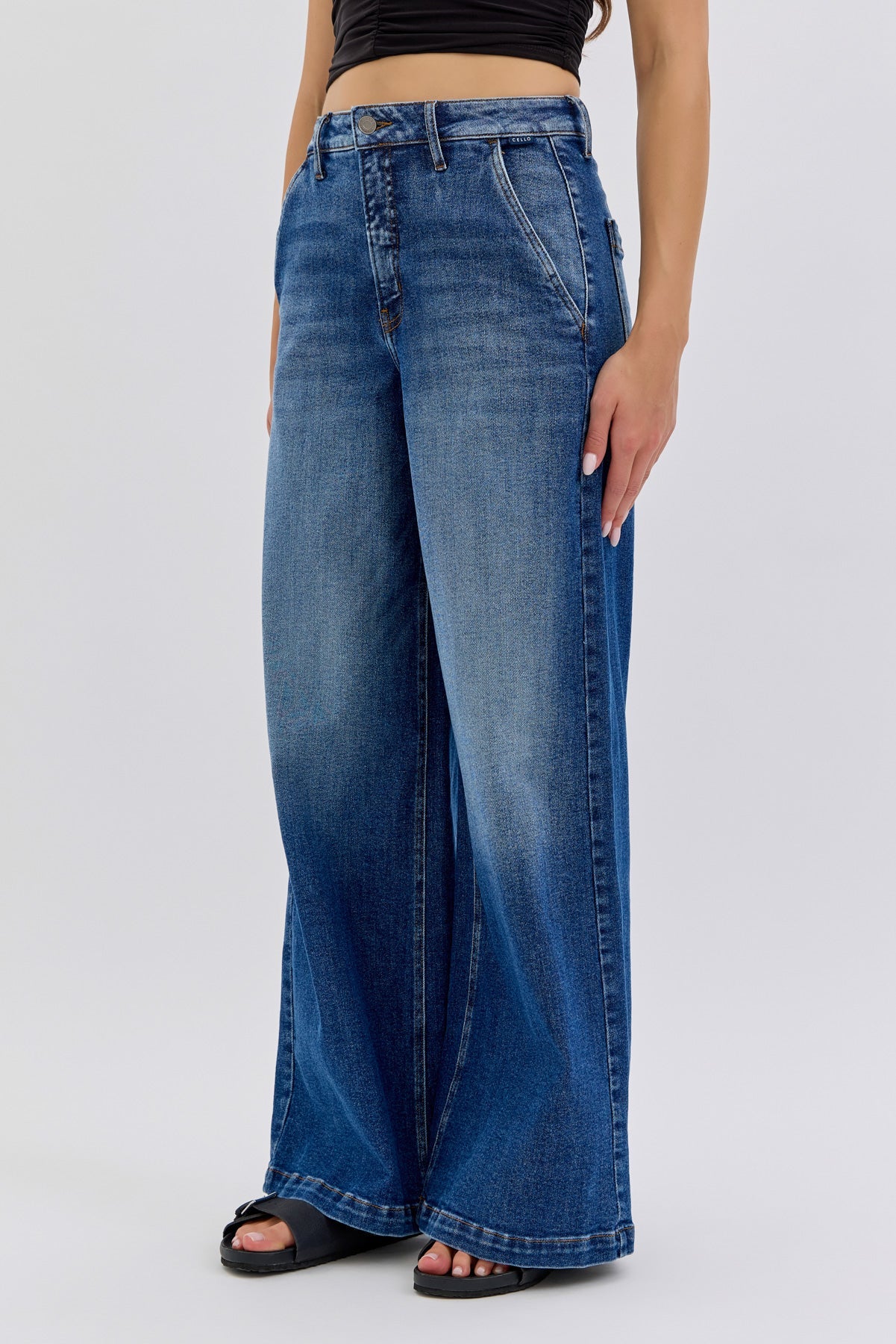Cello Maggie High Rise Wide Leg Jeans – Modern Denim Fit    WAT? JEANS & CELLO JEANS