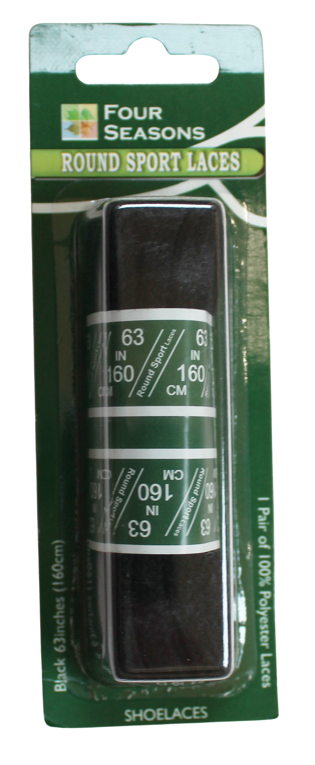 Four Seasons Round Sport Laces – Durable Cotton Shoelaces for Everyday Use  WHITE / 63"  BURTEN DISTRIBUTION