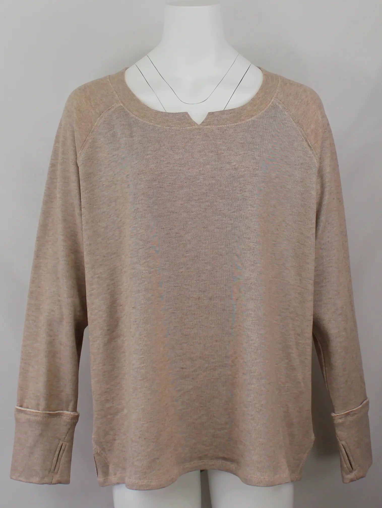 Keren Hart By The Fire Sweater – Cozy Raglan Sleeve Pullover  HEATHER-BROWN-XL  KEREN HART