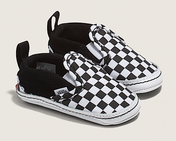 Infant Vans Slip-On V Crib – Classic Checkerboard Style for Little Feet