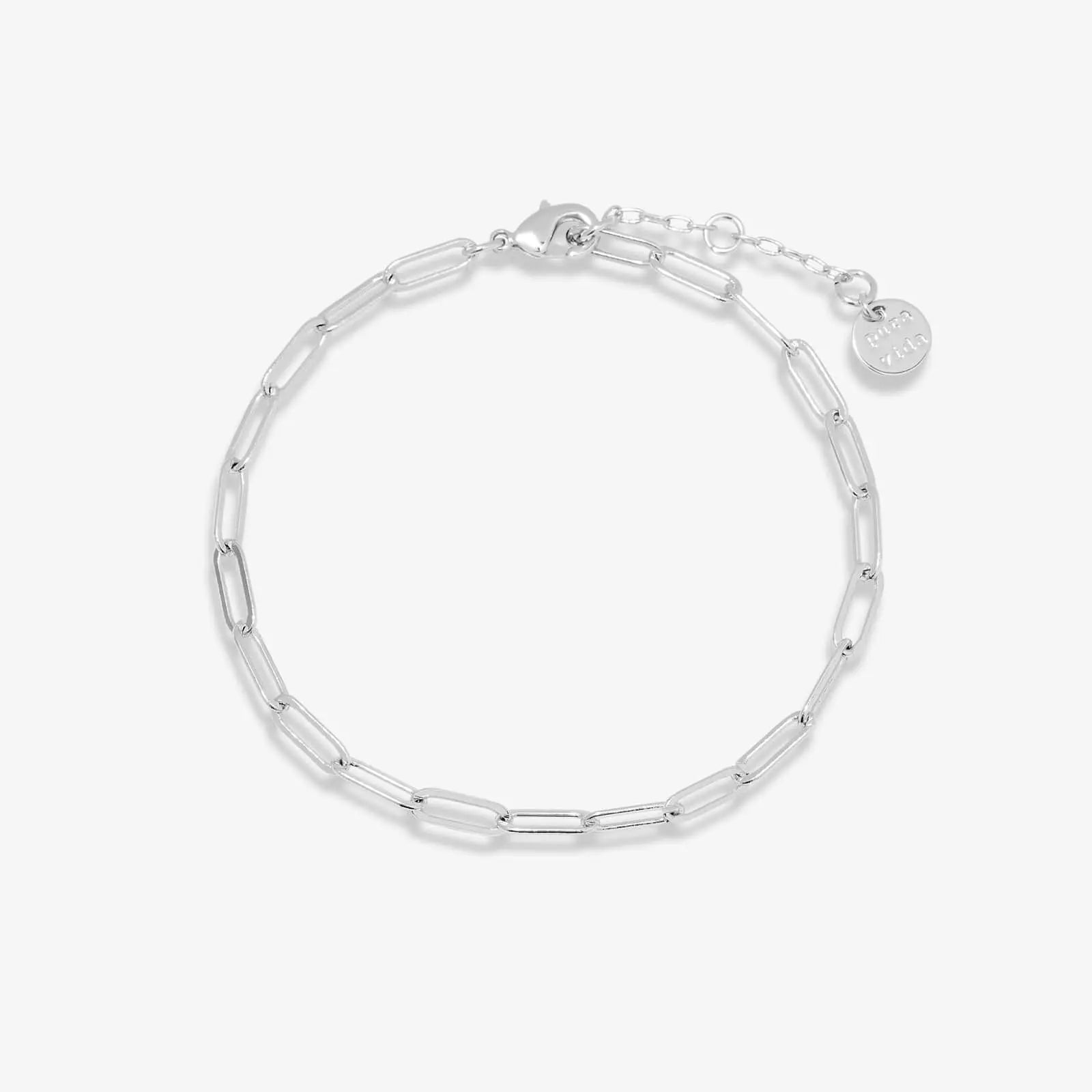 Pura Vida Harper Paperclip Chain Bracelet – Add Your Favorite Charms    PURA VIDA BRACELETS