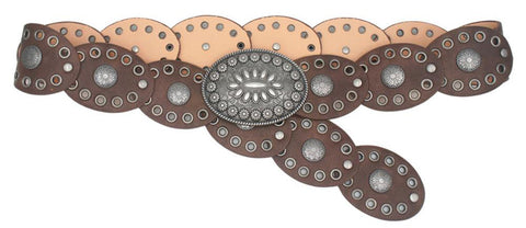 Joia Sunburst Oval Disc Hip Belt – 60mm Western Style