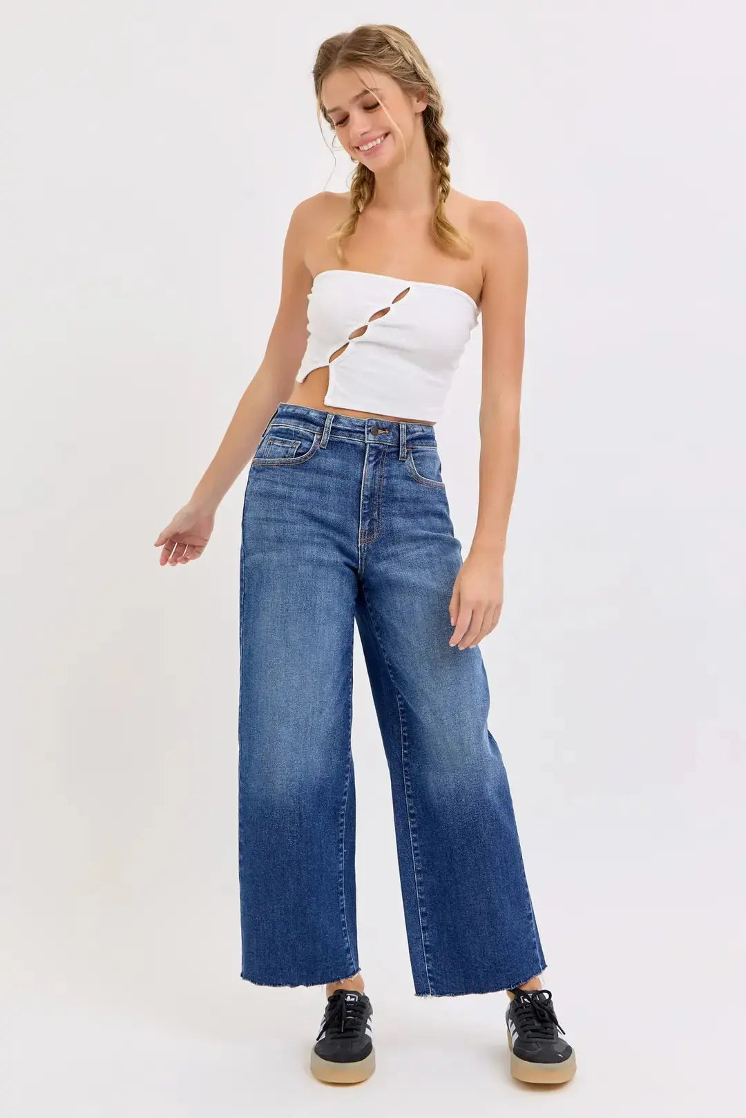LACIE HIGH RISE CROP WIDE LEG JEANS  Product variant 