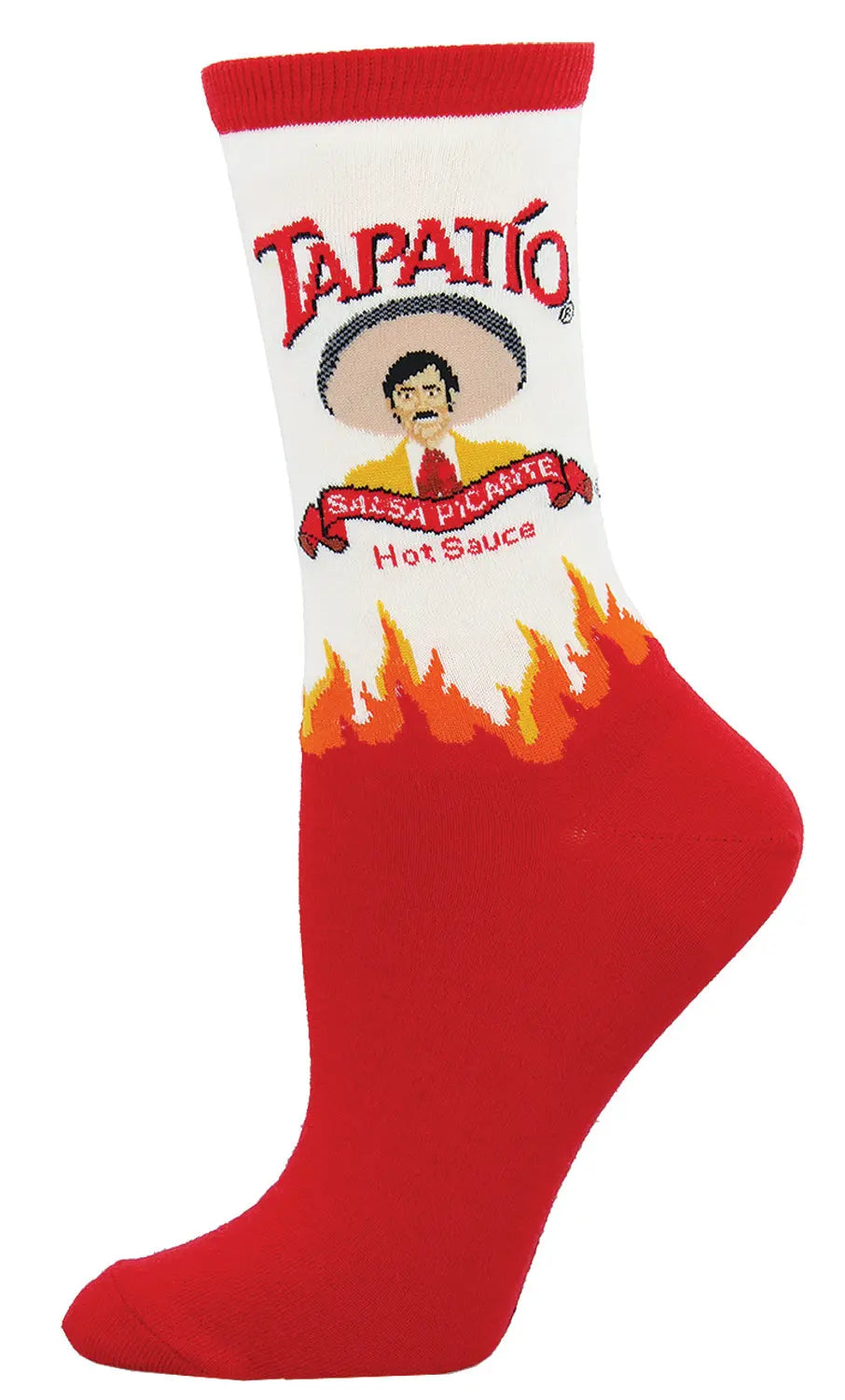 Women's Socksmith Tapatío Socks – Bold Design for Hot Sauce Lovers    SOCK SMITH