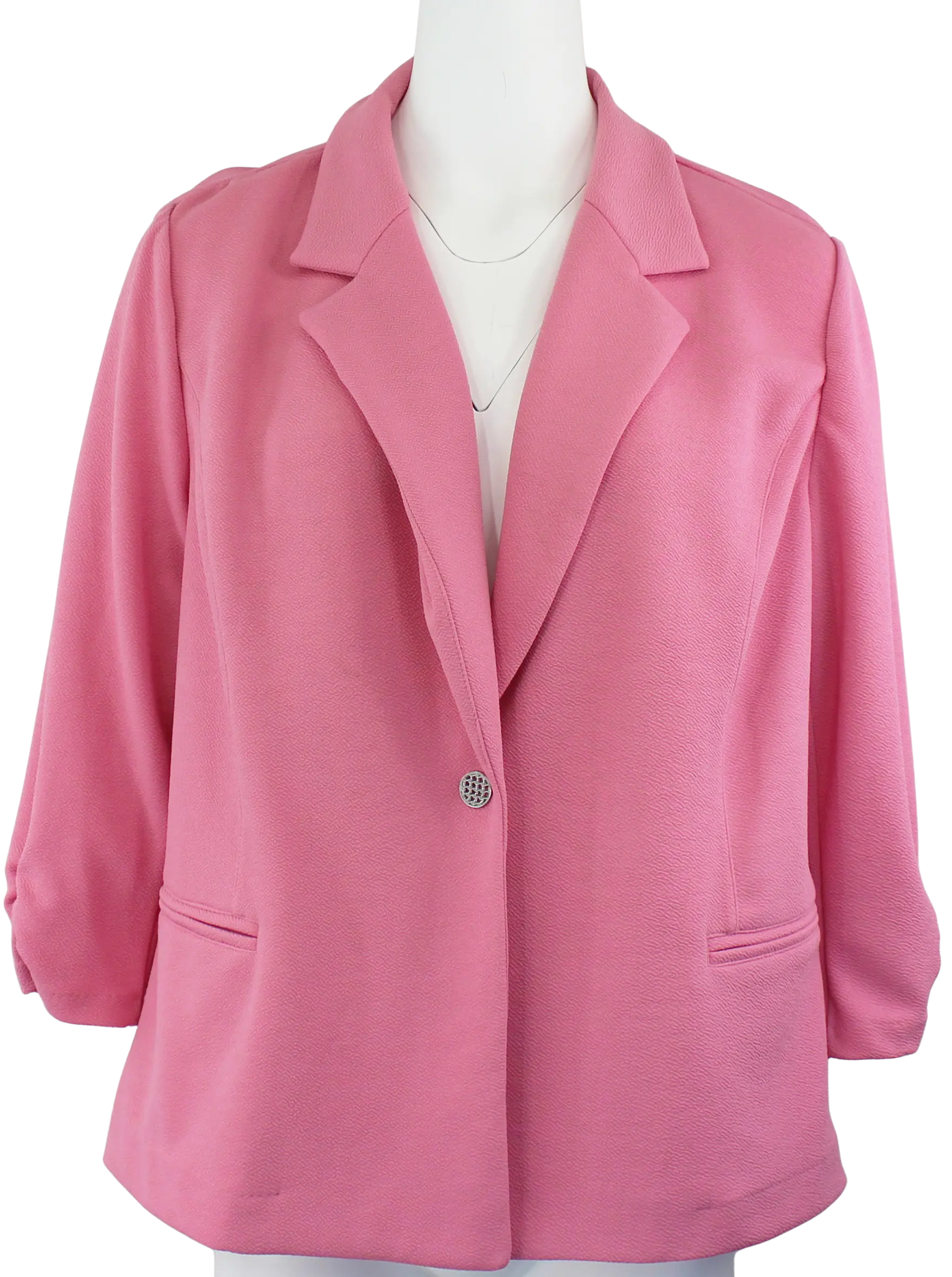 L. Hamrick 3/4 Copperfield Solid Blouse – Sleek, Stretchy & Sophisticated  SWEET-TAFFY-XL  L HAMRICK