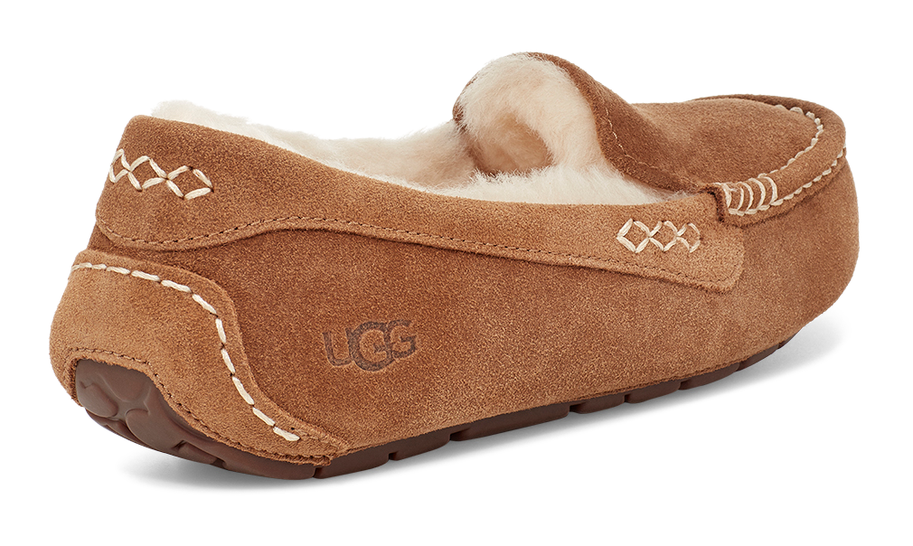 Women's UGG Ansley – Classic Suede Moccasin with Wool Lining    UGG