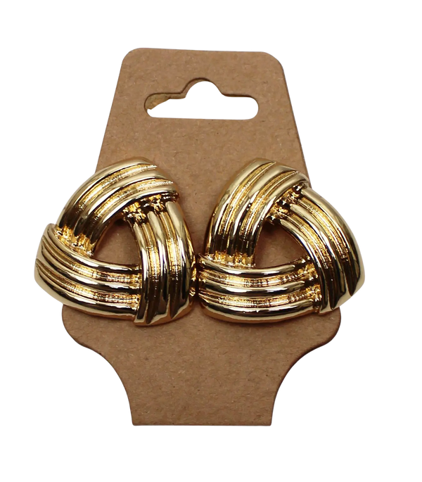 Joia Triangle Twist Earrings – Geometric Statement Earrings    JOIA TRADING CO.