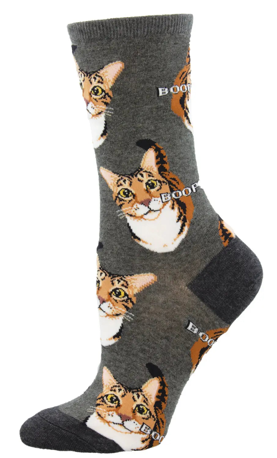 Socksmith Women’s Boop Socks – Playful Cat Face Crew Socks  Default Title  SOCK SMITH