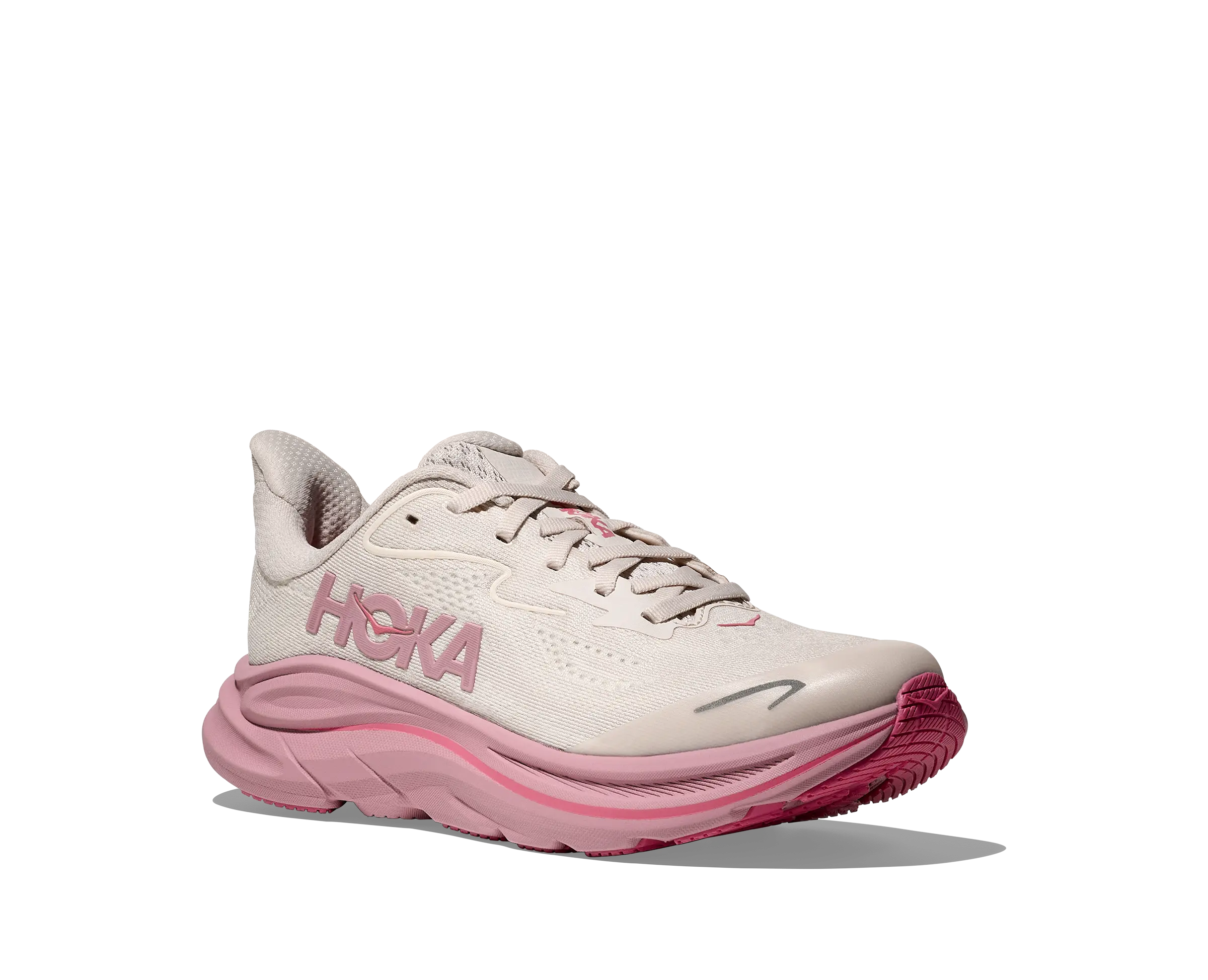 Hoka Kid’s Clifton 10 – Big Cushion for Little Flyers  ROSE CREAM/DRIED / MD / 4½  HOKA